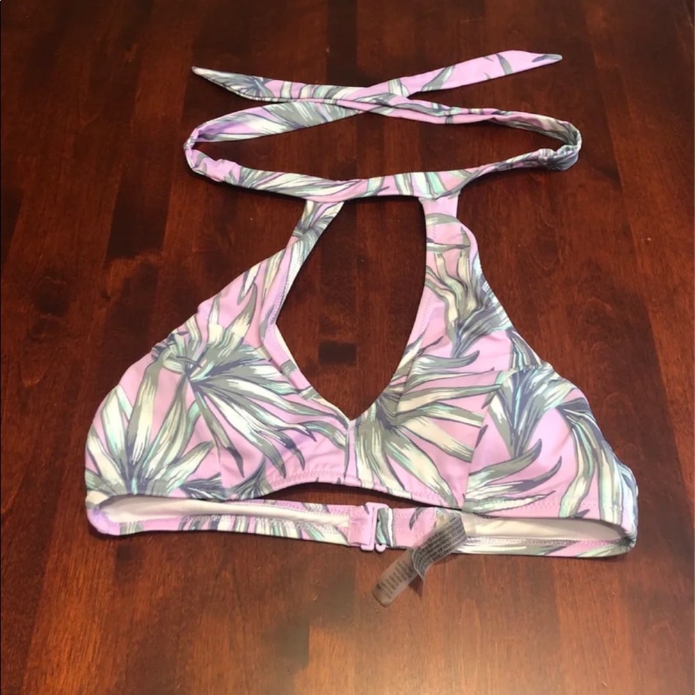 Pink bikini top